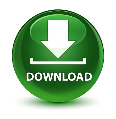 Cam gibi yumuşak yeşil yuvarlak düğmesini indir