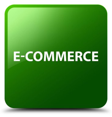 E-ticaret yeşil kare düğme