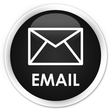 E-posta sigorta primi siyah yuvarlak düğmesi