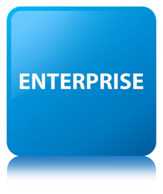 Kurumsal camgöbeği mavi kare düğme