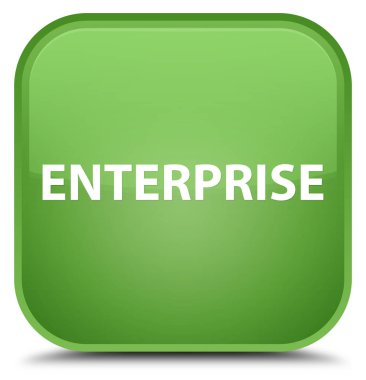 Kurumsal özel yumuşak yeşil kare düğme