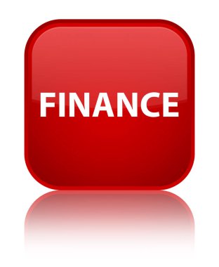 Finans özel kırmızı kare düğme