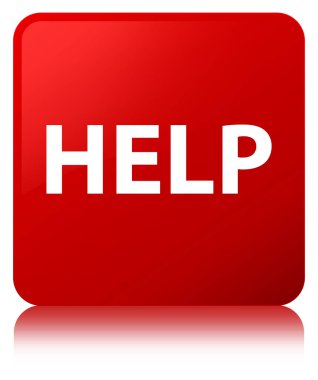 Kırmızı kare düğme yardım