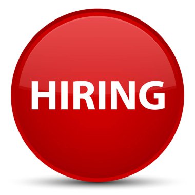 İşe özel kırmızı yuvarlak düğmesi