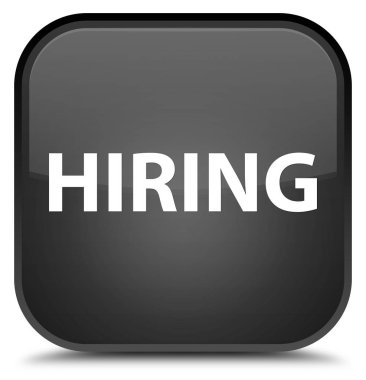 Özel siyah kare düğme işe