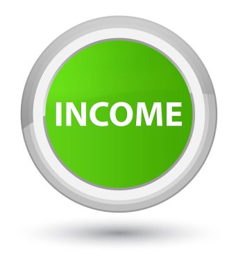 Gelir asal yumuşak yeşil yuvarlak düğmesi