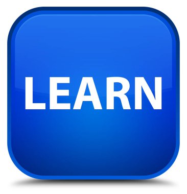 Özel mavi kare düğme öğrenin