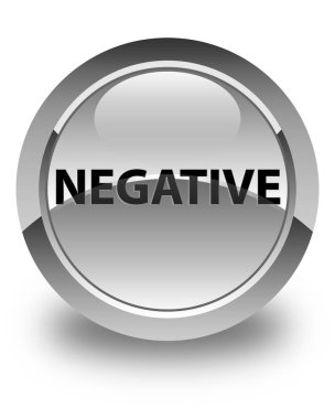 Negatif parlak beyaz yuvarlak düğme