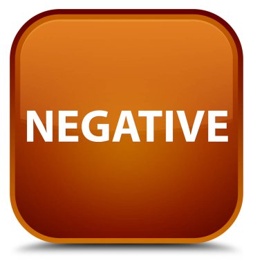 Negatif özel kahverengi kare düğme