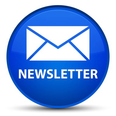 Bülten özel mavi yuvarlak düğmesi