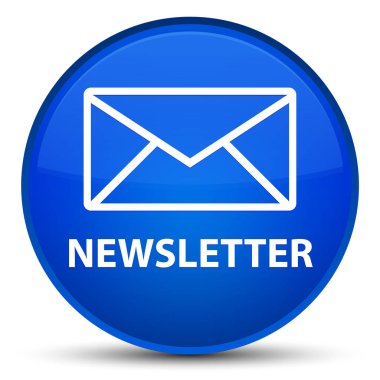 Bülten özel mavi yuvarlak düğmesi