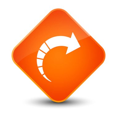 İleri ok simgesi zarif Turuncu elmas düğmesini