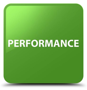 Performans yumuşak yeşil kare düğme