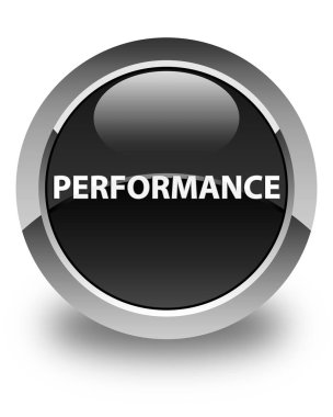 Performans parlak siyah yuvarlak düğme