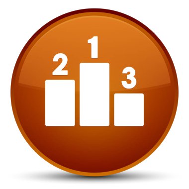 Podyum kutsal kişilerin resmi özel kahverengi yuvarlak düğme