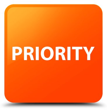 Öncelik turuncu kare düğme