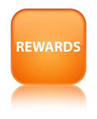 Ödüller özel turuncu kare düğme