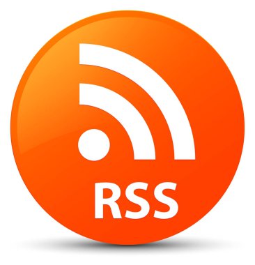 Turuncu RSS düğmesini yuvarlak
