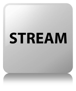 Akış beyaz kare düğme