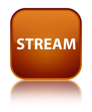 Akışı özel kahverengi kare düğme