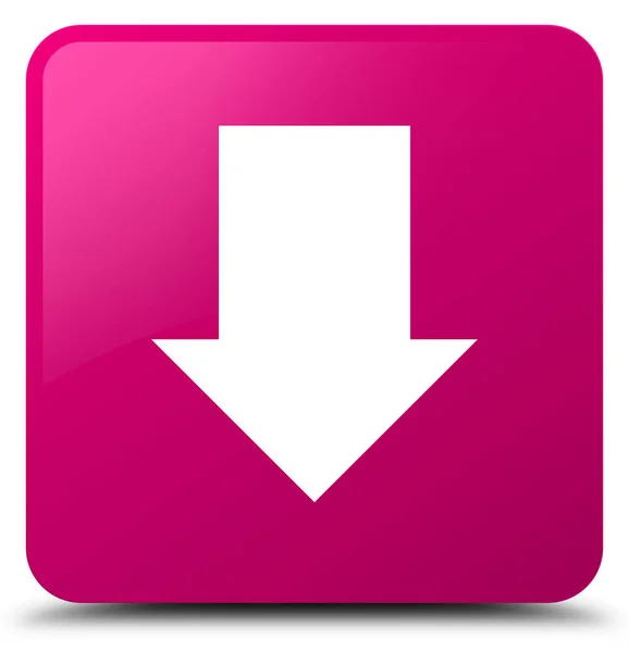 Κατεβάστε το εικονίδιο ροζ τετράγωνο κουμπί βέλους — Φωτογραφία Αρχείου