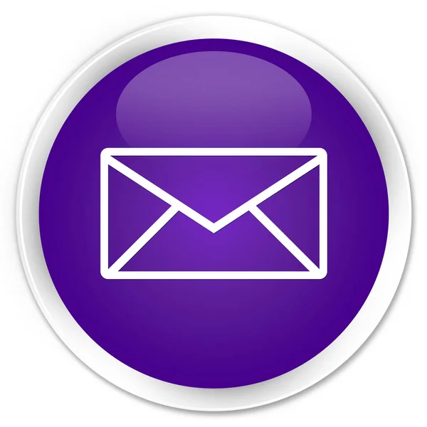 Email icon premium purple round button