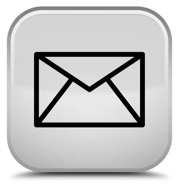 E-posta kutsal kişilerin resmi özel beyaz kare düğme — Stok fotoğraf