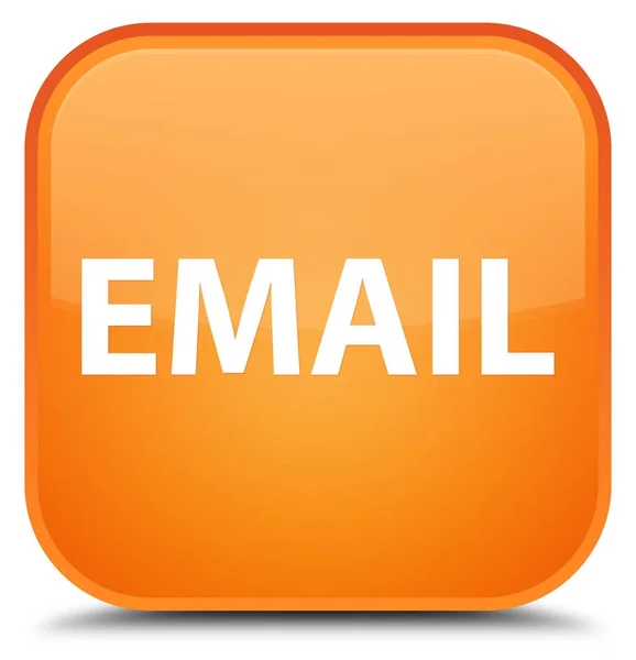 Ειδική πορτοκαλί τετράγωνο κουμπί ηλεκτρονικού ταχυδρομείου — Φωτογραφία Αρχείου