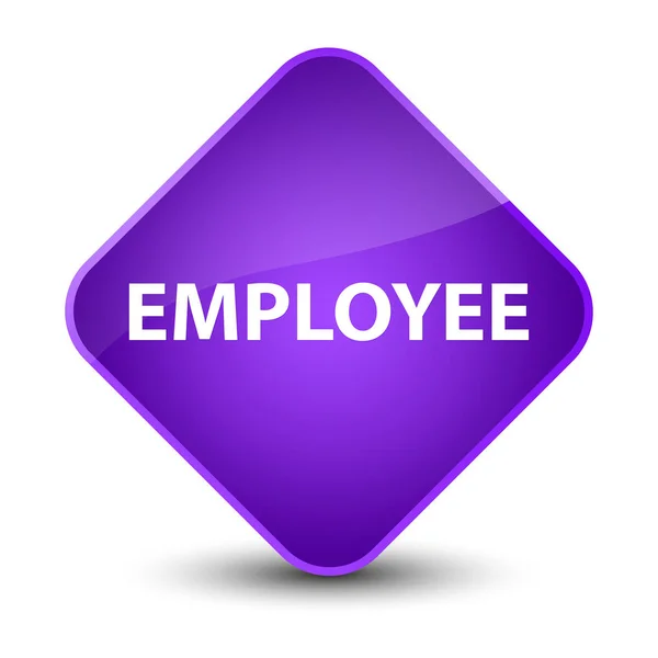 Employee elegant purple diamond button — Stock Photo, Image