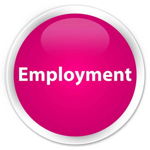 Werkgelegenheid premie roze ronde knop — Stockfoto