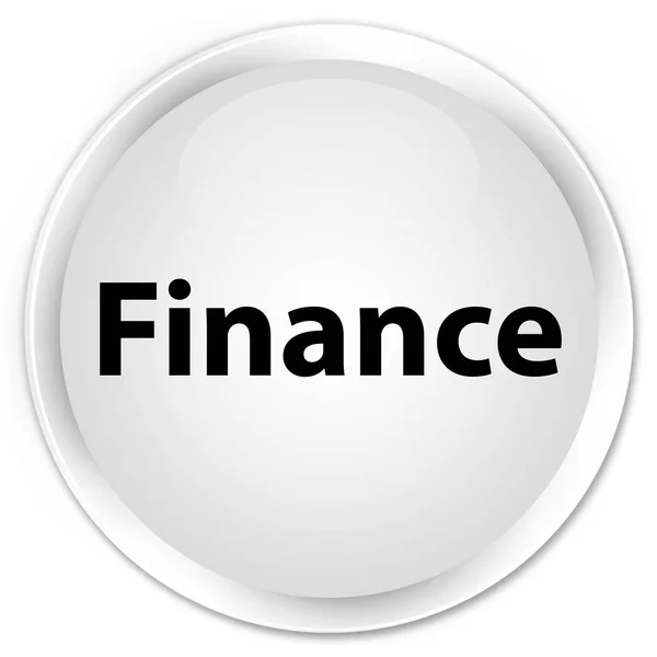 Finanzas botón redondo blanco premium — Foto de Stock