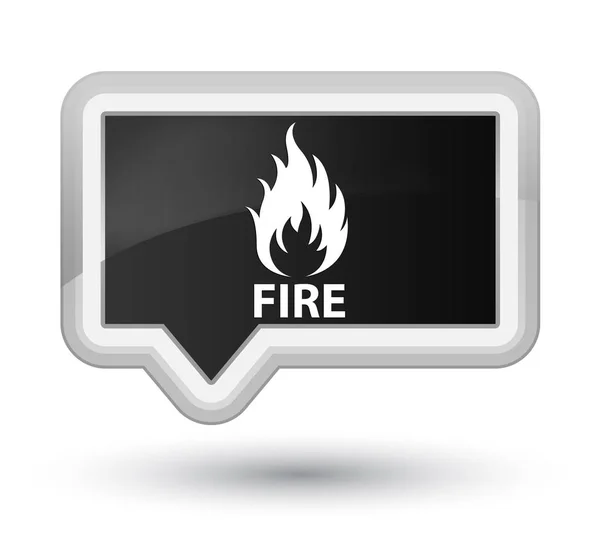 Feuer Prime schwarze Banner Taste — Stockfoto