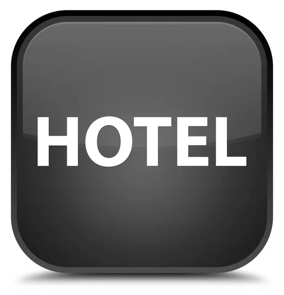Otel özel siyah kare düğme — Stok fotoğraf