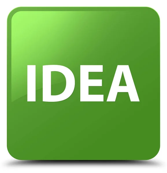 Idea morbido pulsante quadrato verde — Foto Stock