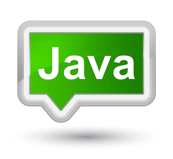 Java primer botón de bandera verde — Foto de Stock