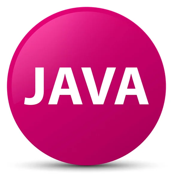 Java botón redondo rosa — Foto de Stock
