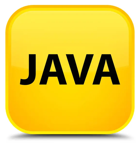 Java special yellow square button — Stock Photo, Image