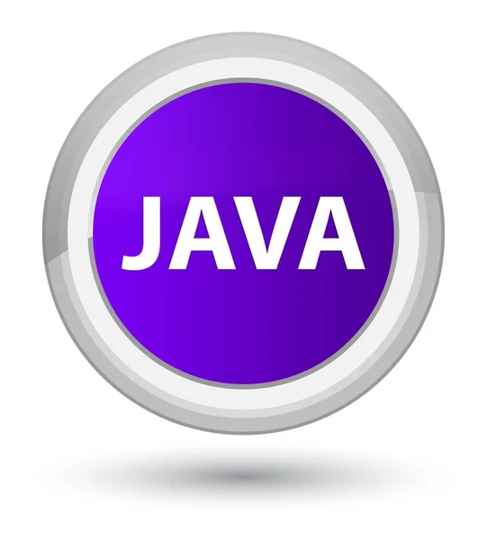 Java prime purple round button — Stock Photo, Image