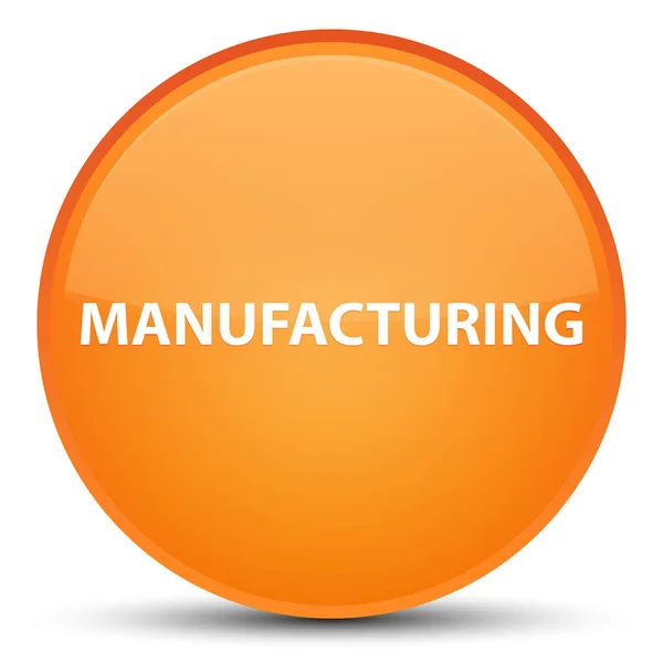 Herstellung spezieller orangefarbener runder Knopf — Stockfoto