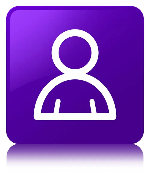 Vierkante knoop van het pictogram paarse van lid — Stockfoto