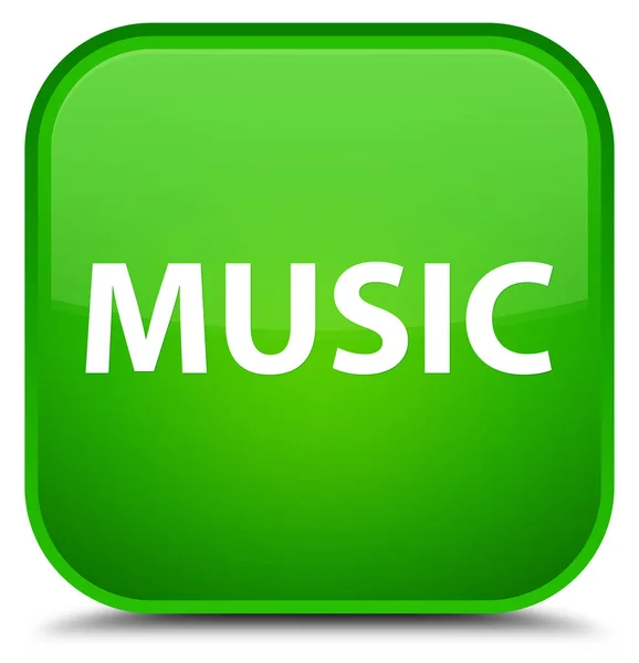 Musica speciale pulsante quadrato verde — Foto Stock