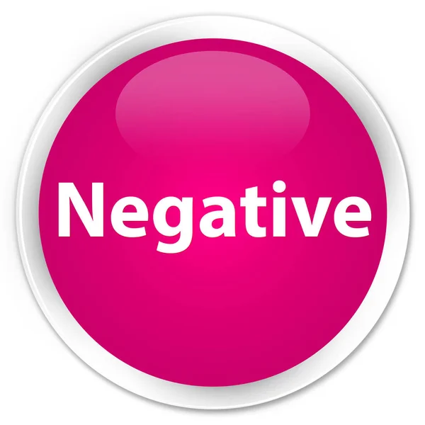 Negative premium pink round button — Stock Photo, Image