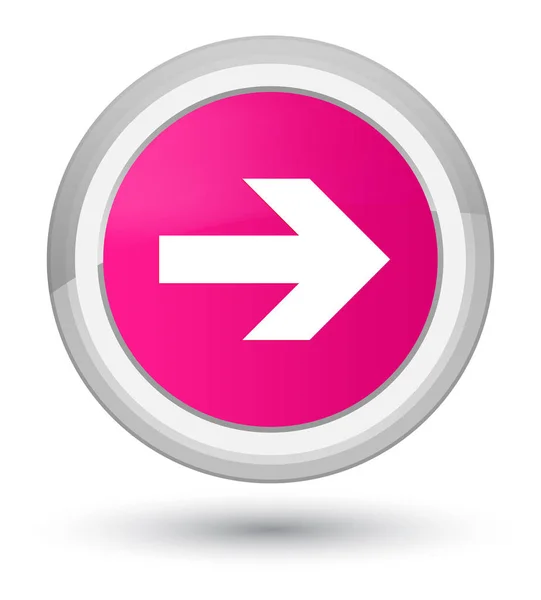 Volgende pijl pictogram prime roze ronde knop — Stockfoto