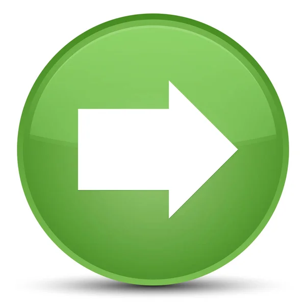 Siguiente icono de flecha especial botón redondo verde suave —  Fotos de Stock
