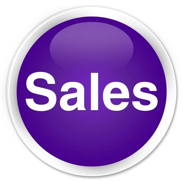 Sales premium purple round button — Stock Photo, Image