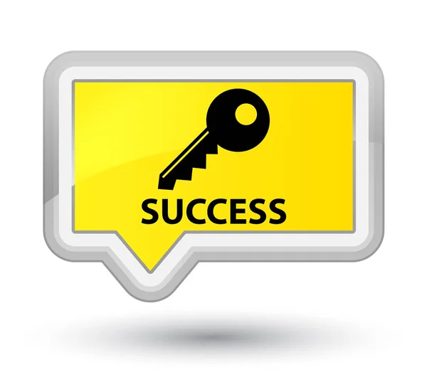 Success (key icon) prime yellow banner button
