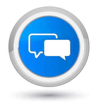 Referansları kutsal kişilerin resmi ana camgöbeği mavi yuvarlak düğme