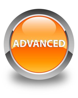 Gelişmiş parlak turuncu yuvarlak düğme