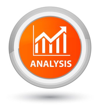 Analiz (istatistik simgesi) asal turuncu yuvarlak düğmesine