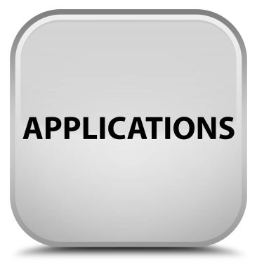 Uygulamaları özel beyaz kare düğme